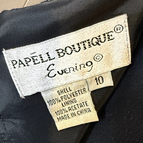 B14 Papell Boutique Evening Women’s 10 Green and Black Maxi Dress - Picture 2 of 7